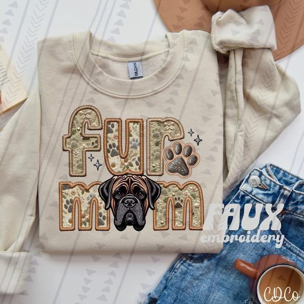 Fur Mom Dog Faux Embroidery DTF (4 of 6)