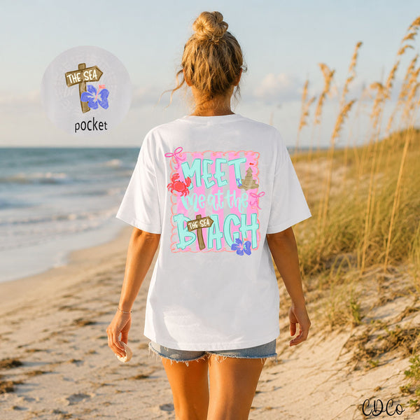 Meet Me at the Beach w/3.5" Pocket 10692 DTF