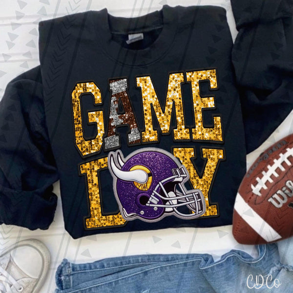 Game Day Faux Football Teams DTF 2 of 2