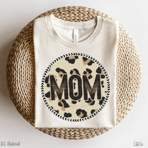 Mom Leopard Round DTF