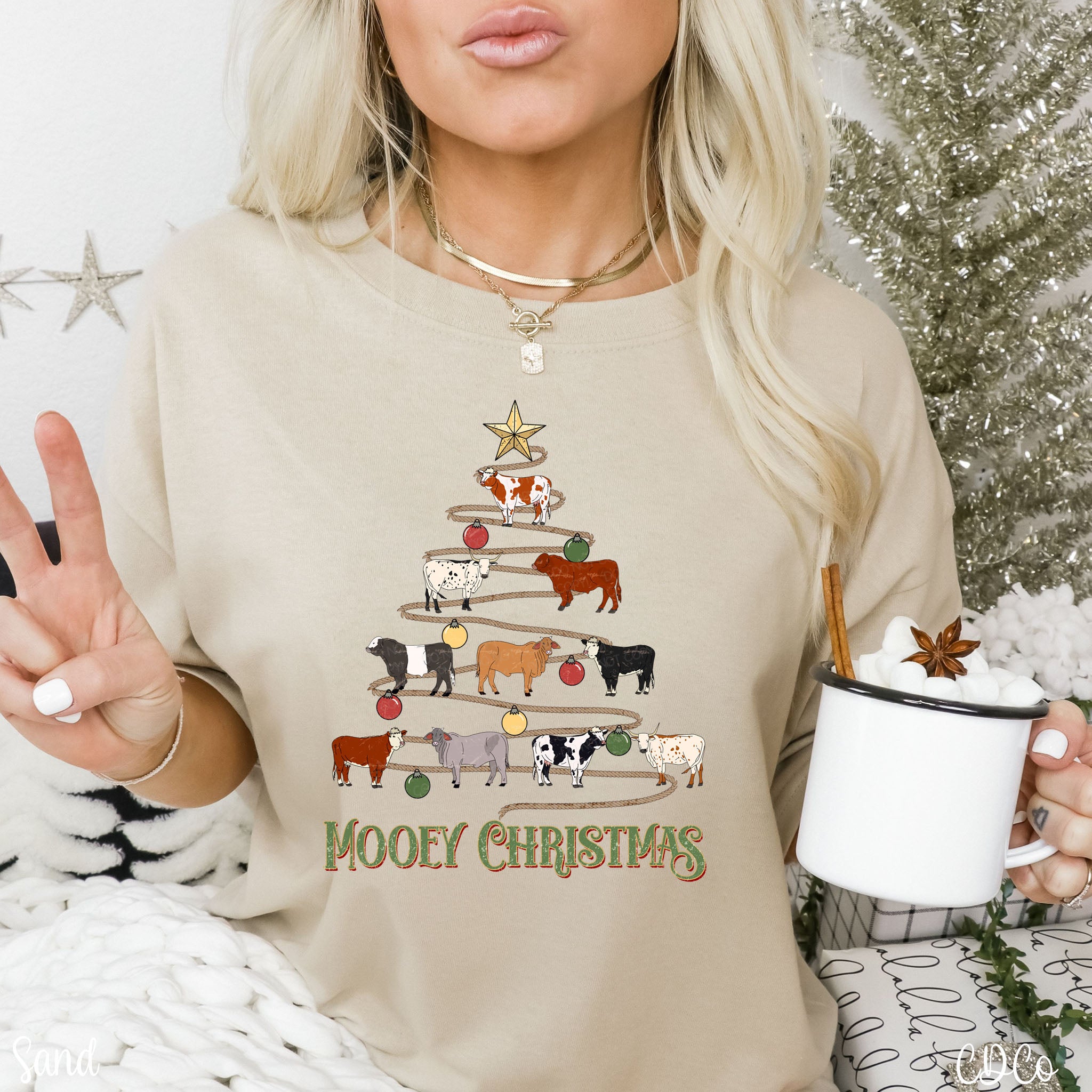 Mooey Christmas DTF