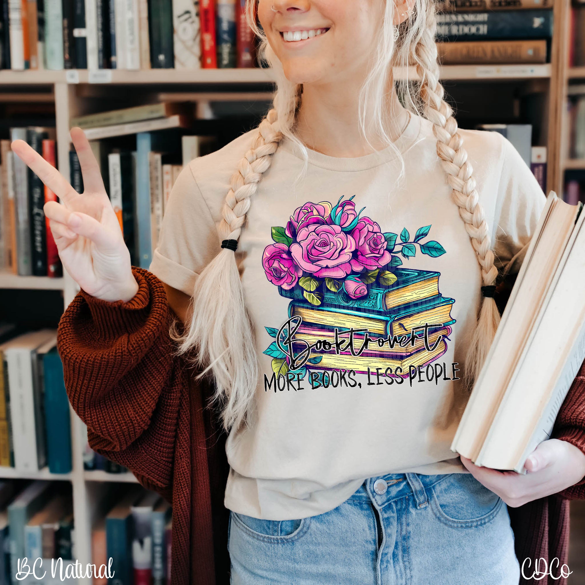 More Books Less People Booktrovert DTF