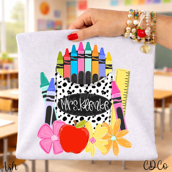 Crayon Pack Personalized (2 options) DTF *email chasedesignco20@gmail.com*