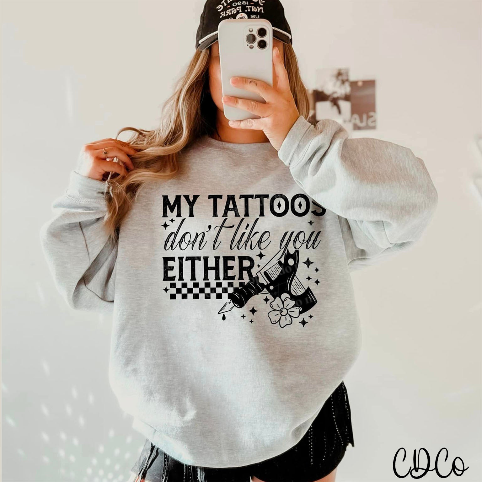My Tattoos Don't Like You Either Checkered DTF