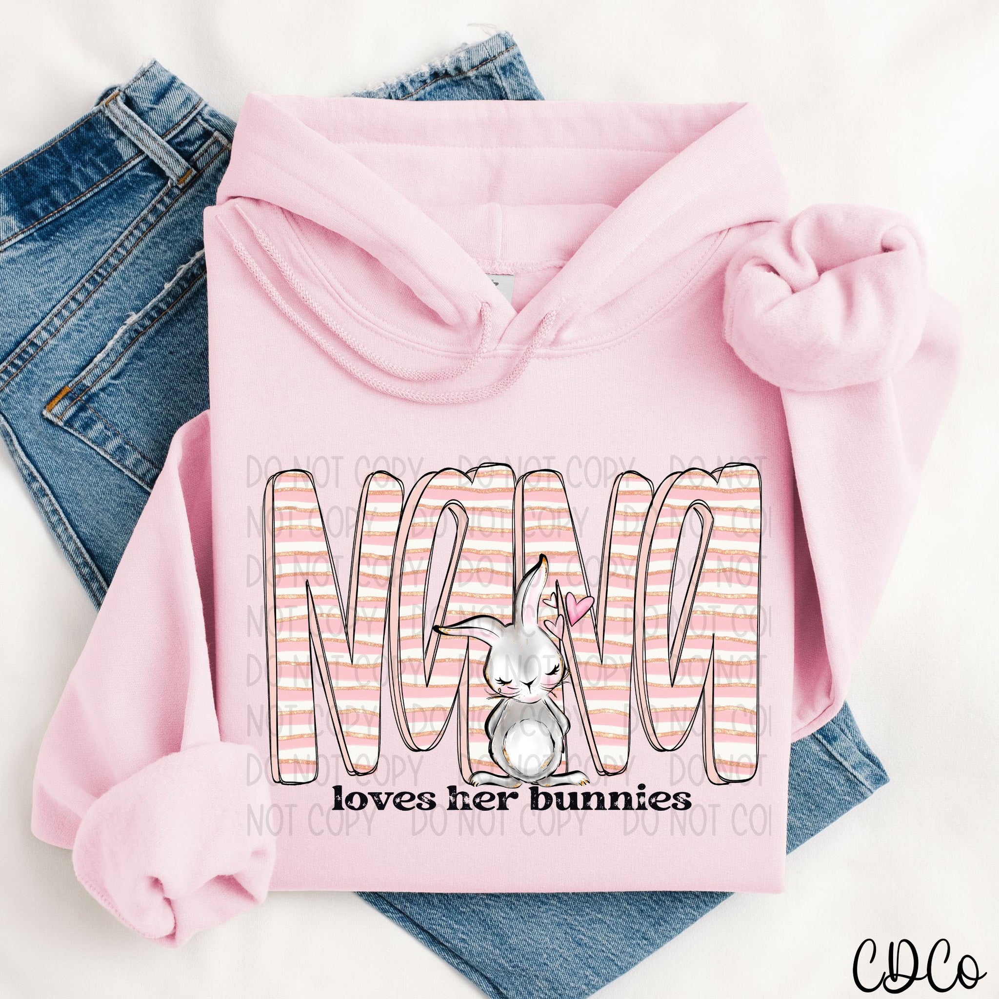 Nana Loves Her Bunnies 4001 DTF