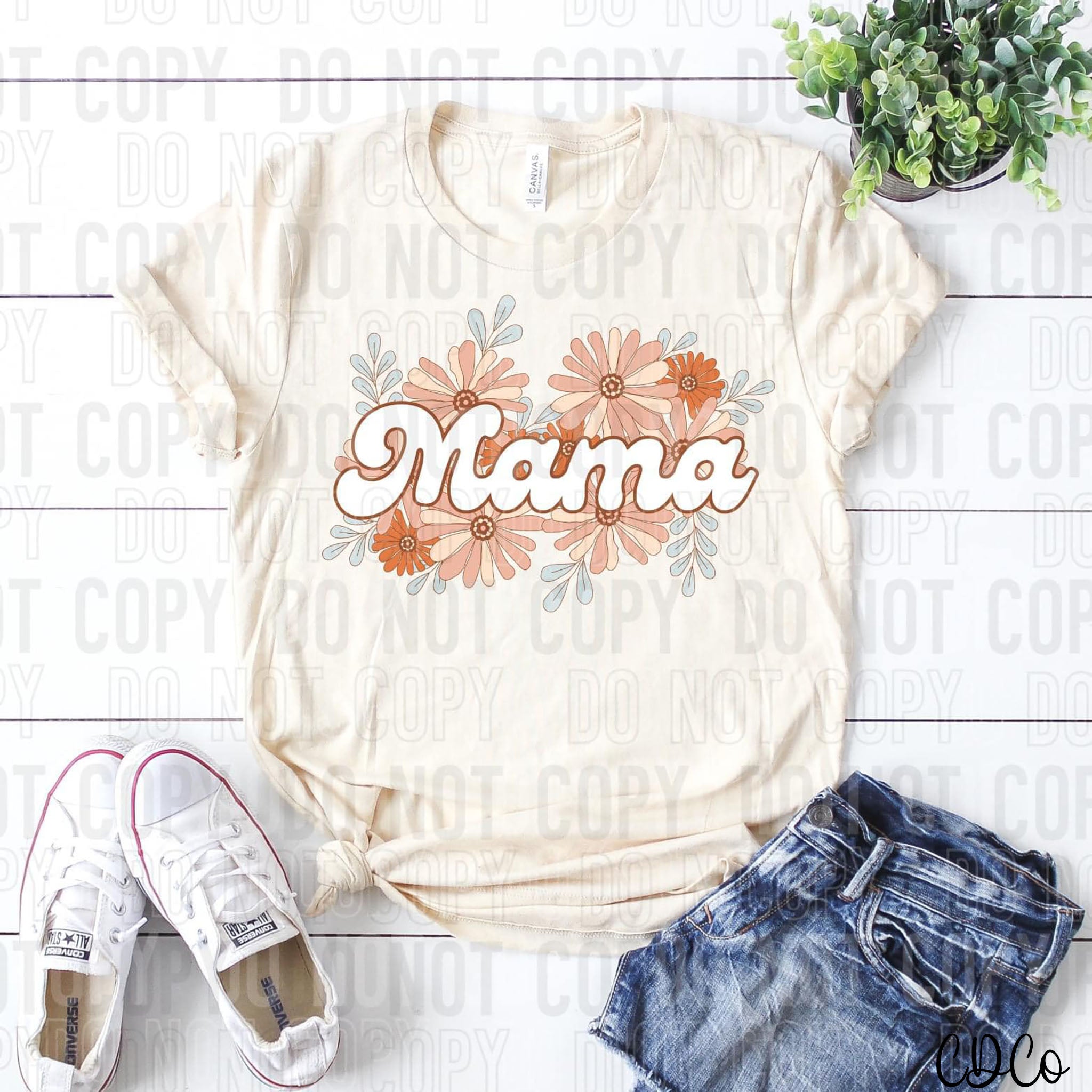 Neutral Floral Mama DTF