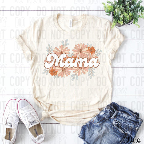 Neutral Floral Mama DTF