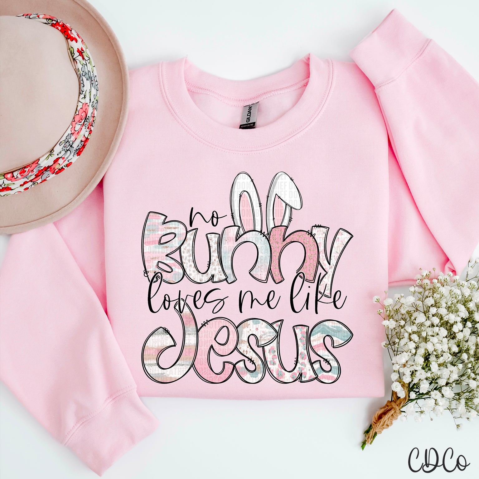 No Bunny Loves Me Like Jesus 3605 DTF