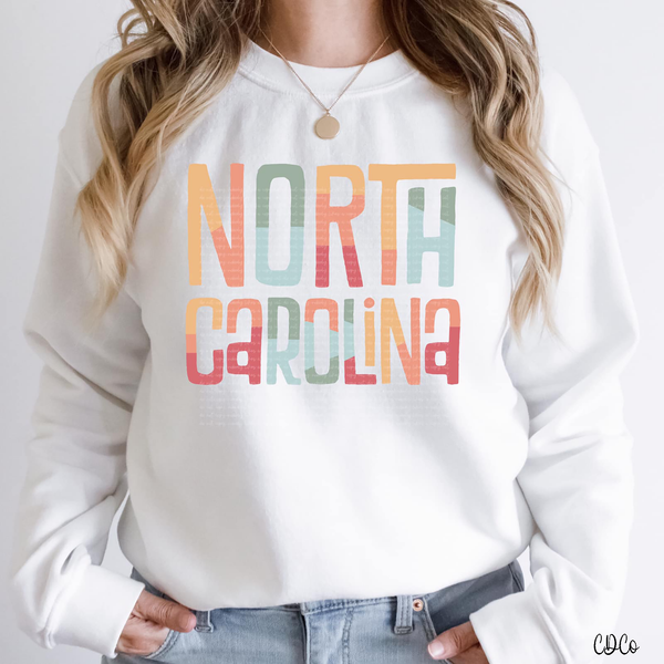 PLEASE READ Retro North Carolina DTF EIGHT (8) TRANSFERS IN LOT READY TO SHIP