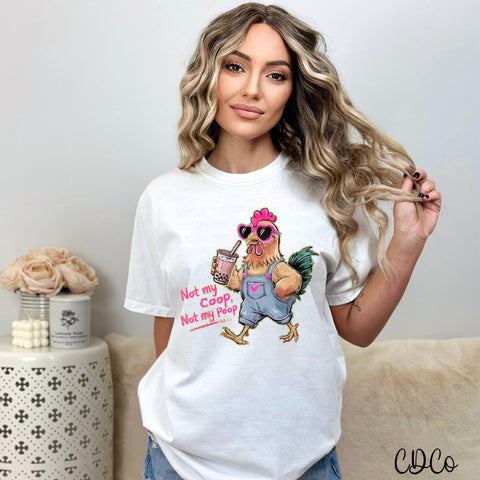 Not My Coop Chicken Gold Accents 5081 DTF