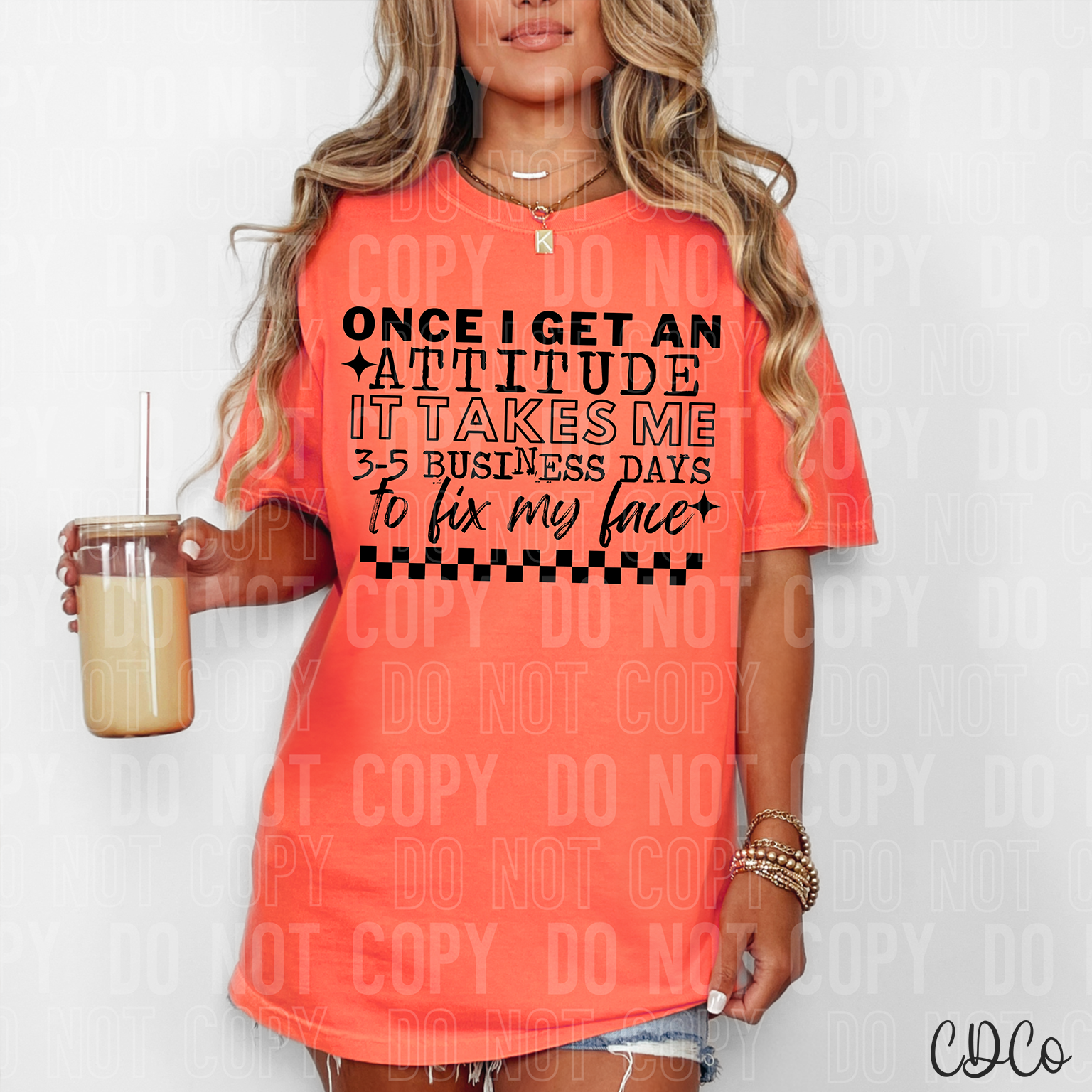 Once I Get An Attitude Black 6159 DTF