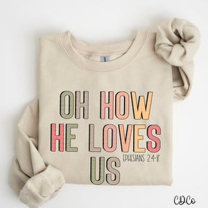 Oh How He Loves Us 2352 DTF