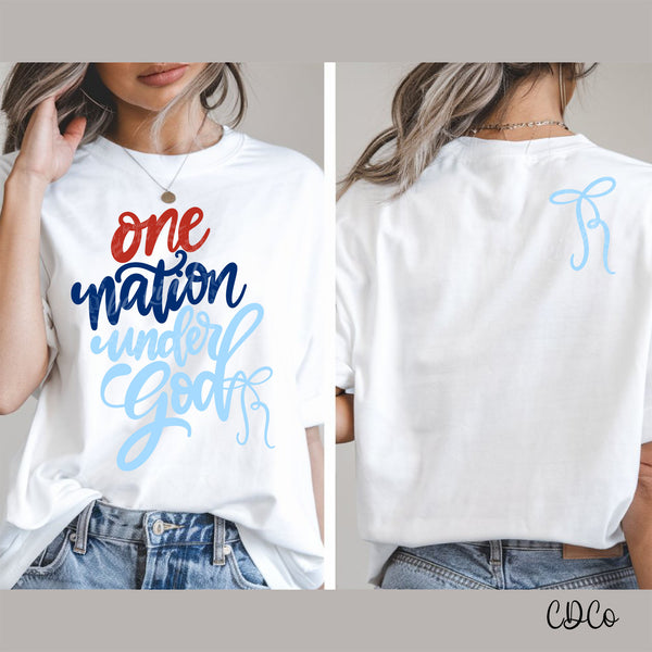One Nation Under God 10444 DTF - free 3.5" pocket - - Chase Design Co.