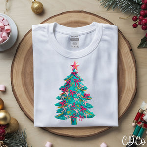 Painted Coquette Christmas Tree 10063 DTF
