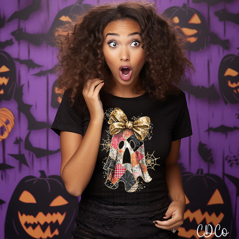 Patchwork Ghost Gold Accents 5940 DTF