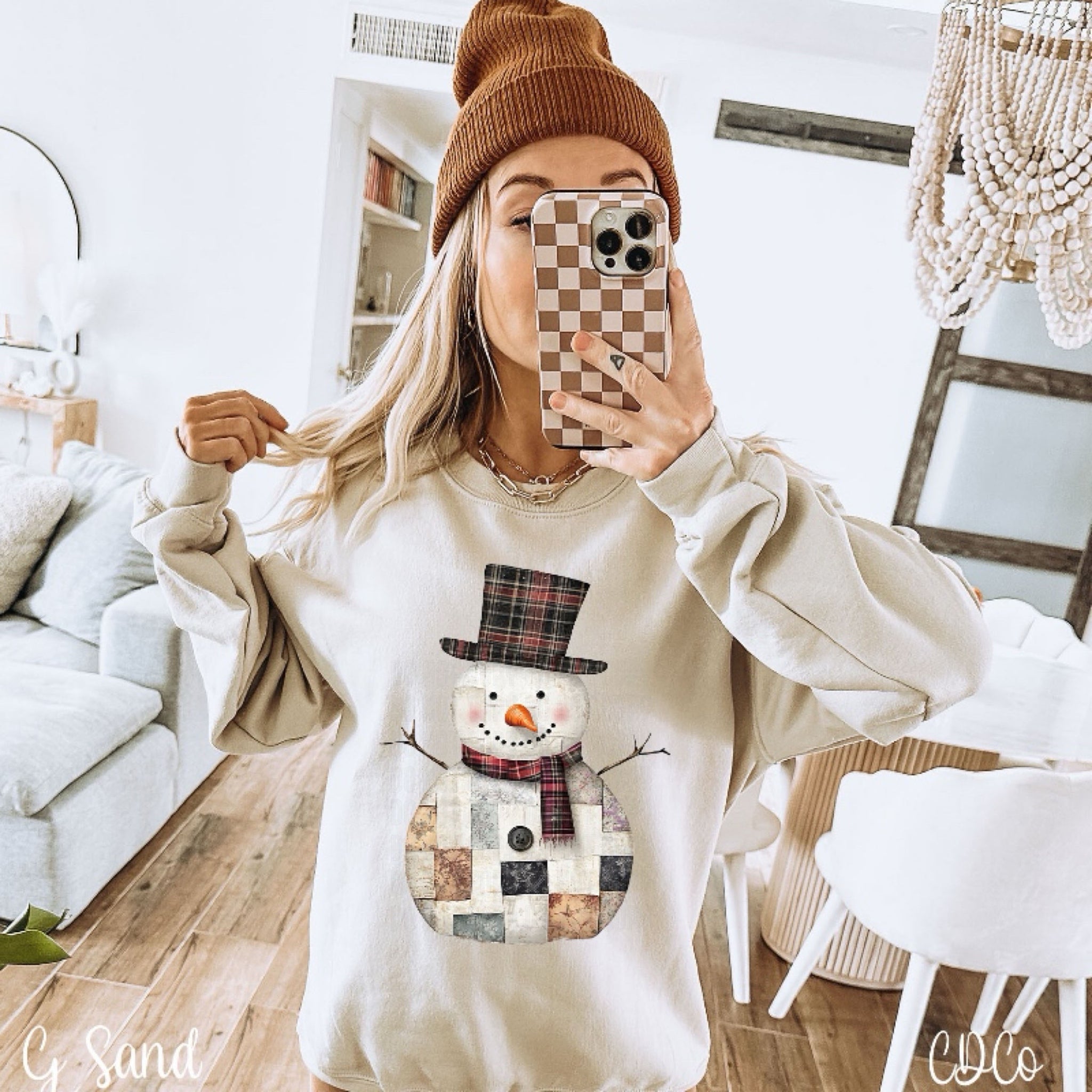 Patchwork Snowman 2344 DTF