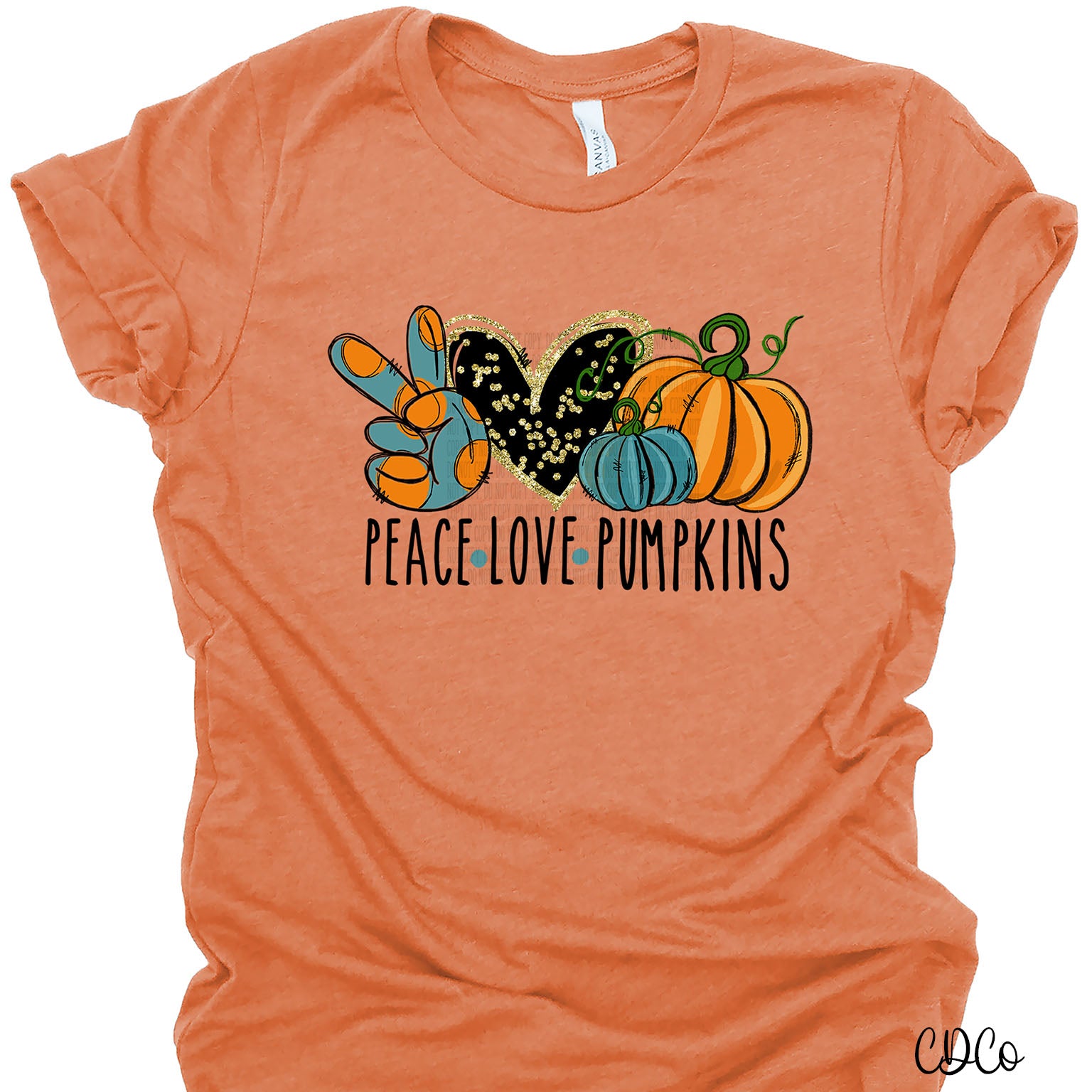 Peace Love Pumpkins *HIGH HEAT* (350°-375°) - Chase Design Co.