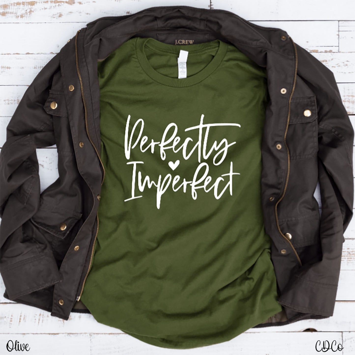 Perfectly Imperfect w/Heart DTF