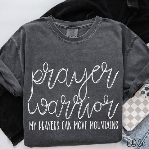 Prayer Warrior White 3730 DTF