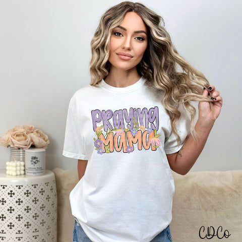 Praying Mama Purple Peach 5211 DTF