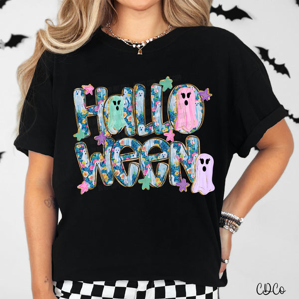 Halloween Split Ghosties Stars 5935 <semi-exclusive> DTF
