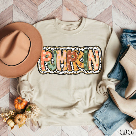 Pumpkin Dot Doodle DTF