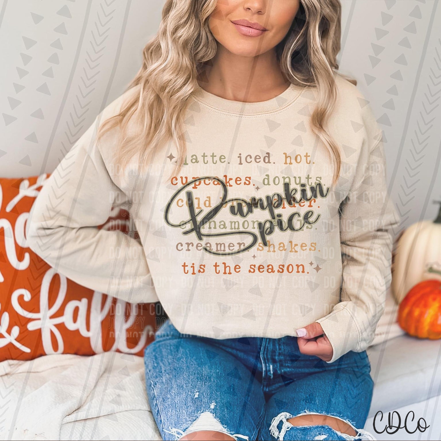 Pumpkin Spice Words 3030 DTF