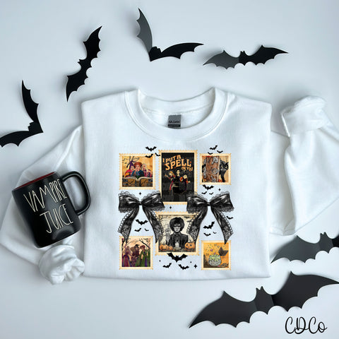 I Put a Spell On You Grid Bow (2 options) DTF