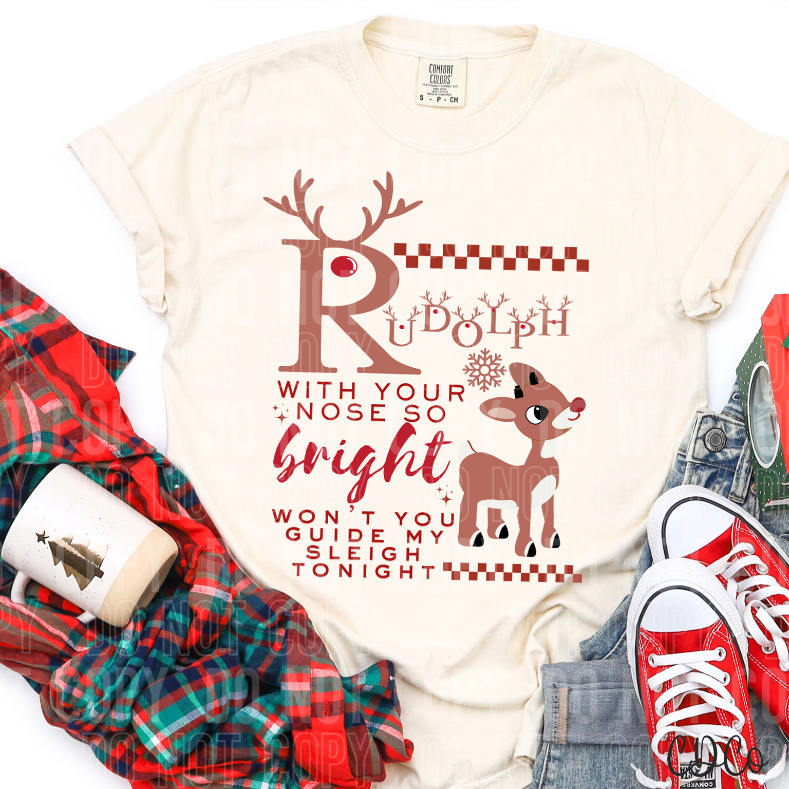 Rudolph With Your Nose So Bright 3069 DTF