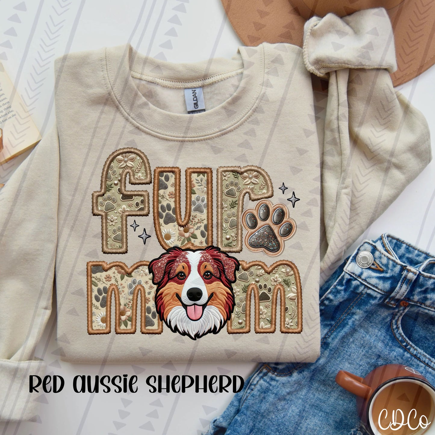 Fur Mom Dog Faux Embroidery DTF (6 of 6)