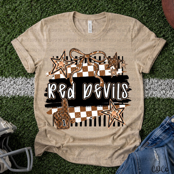 Brushstroke Striped Checkered Mascots DTF
