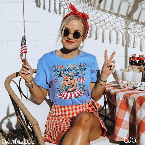 Red White & Sassy 5437 DTF