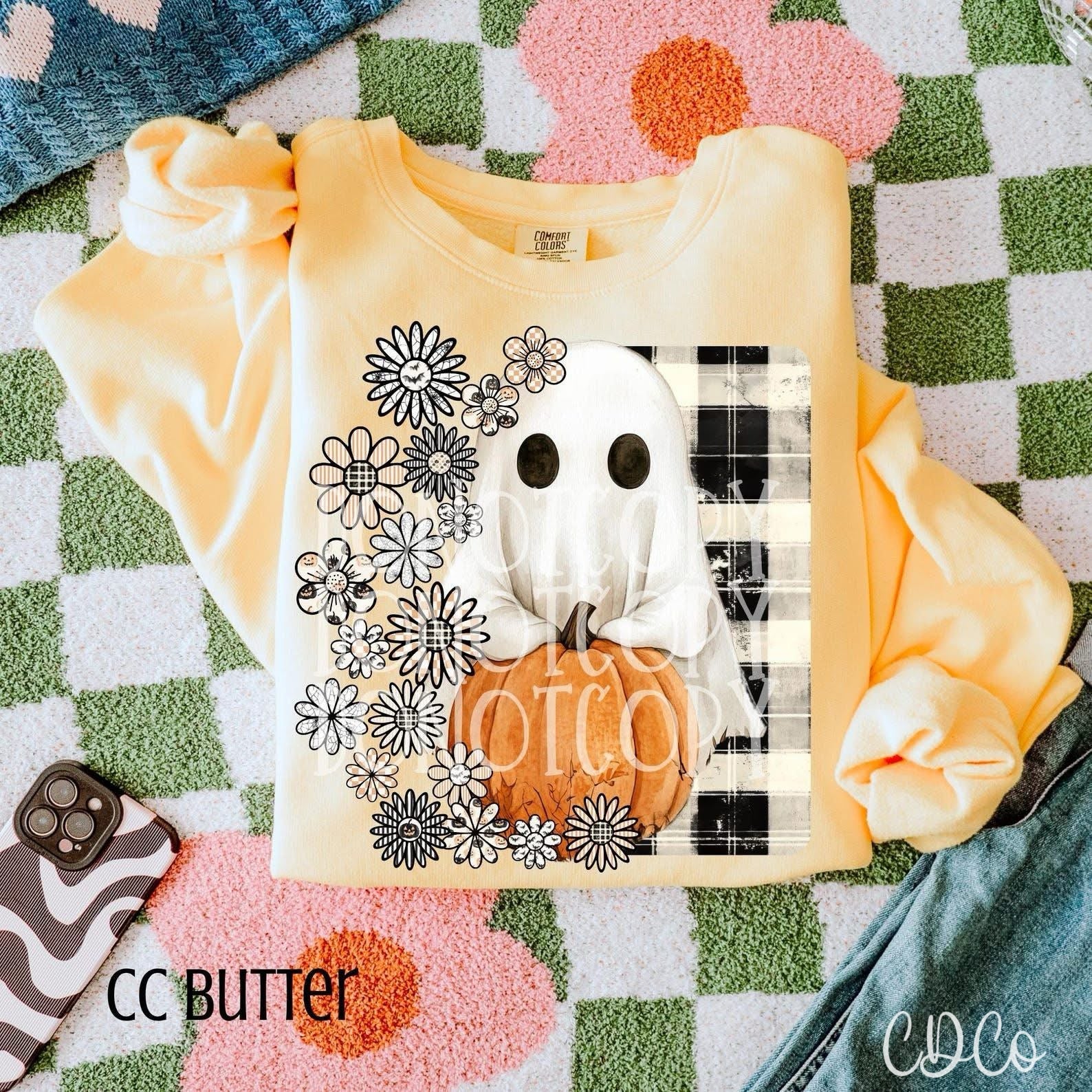 Retro Boho Ghost Checkered - 7224 DTF