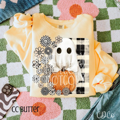 Retro Boho Ghost Checkered - 7224 DTF