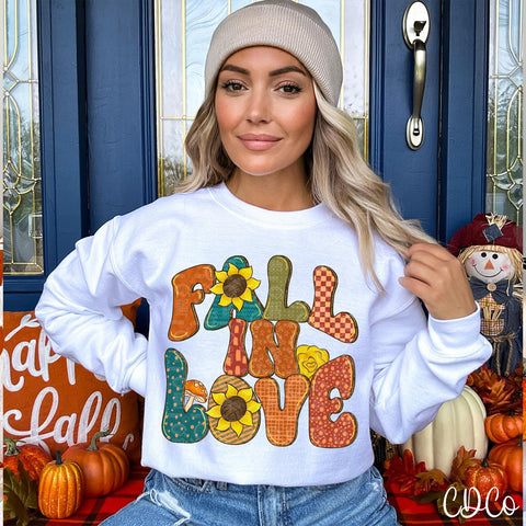 Retro Fall in Love DTF