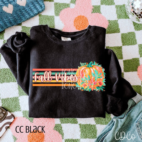 Retro Stripe Preppy Pumpkin - 7228 DTF