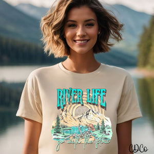 Go With the Flow River Life DTF