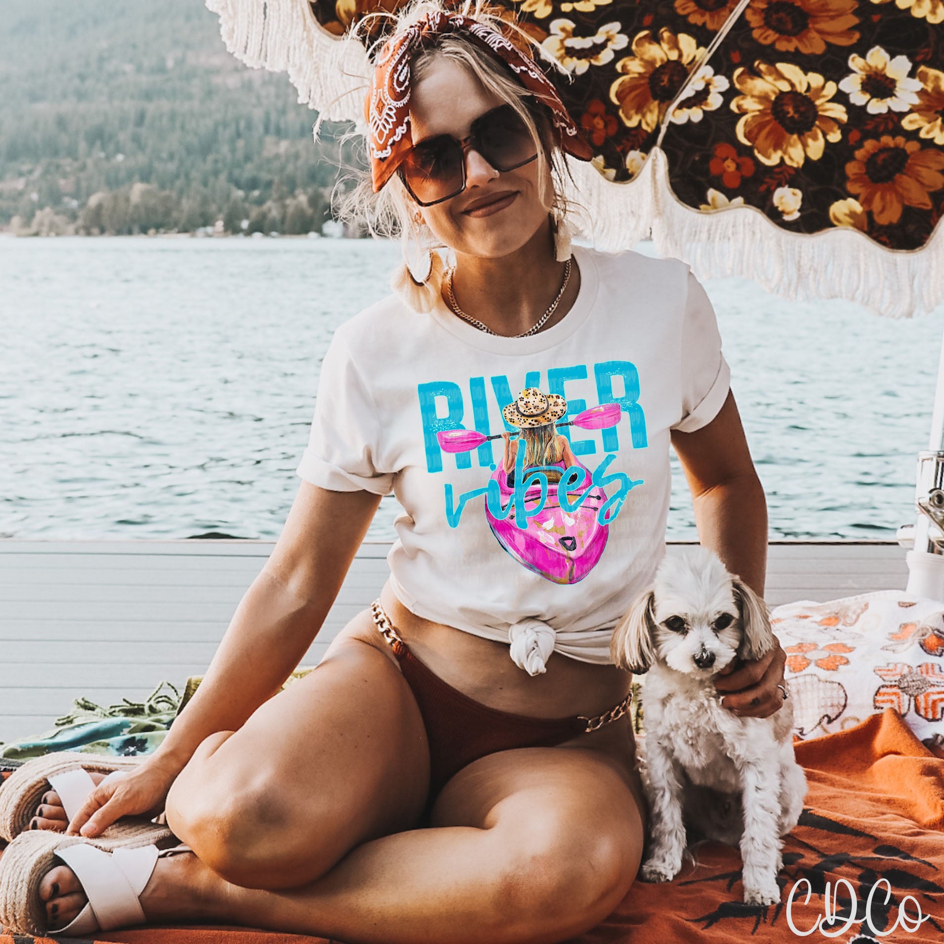 River Vibes Painted Kayak 5105 DTF