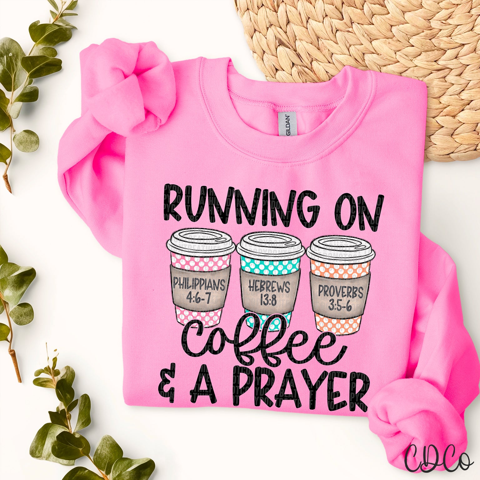 Running On Coffee & A Prayer Non Seasonal DTF