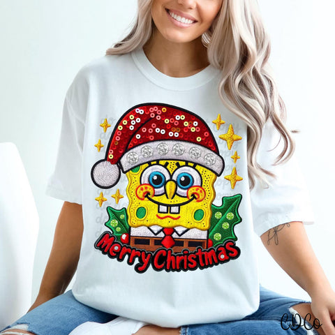 SB Merry Christmas Faux DTF