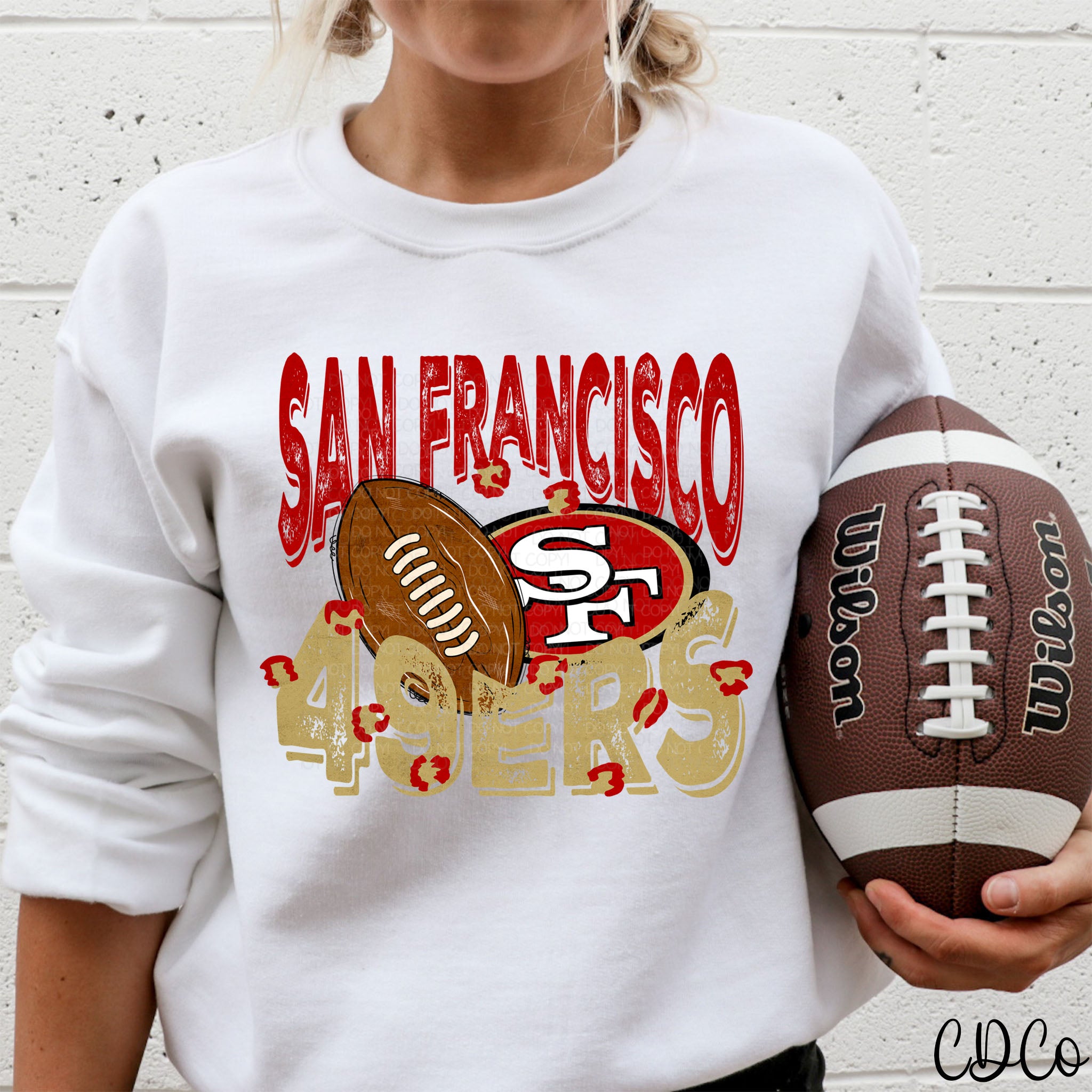 SF Ball Logo Leopard DTF