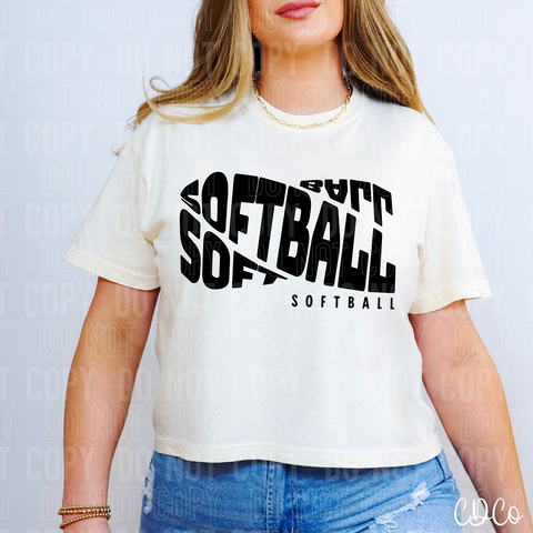 Softball Curved DTF