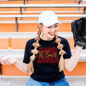 St Louis Cardinals Leopard Faux Embroidery DTF