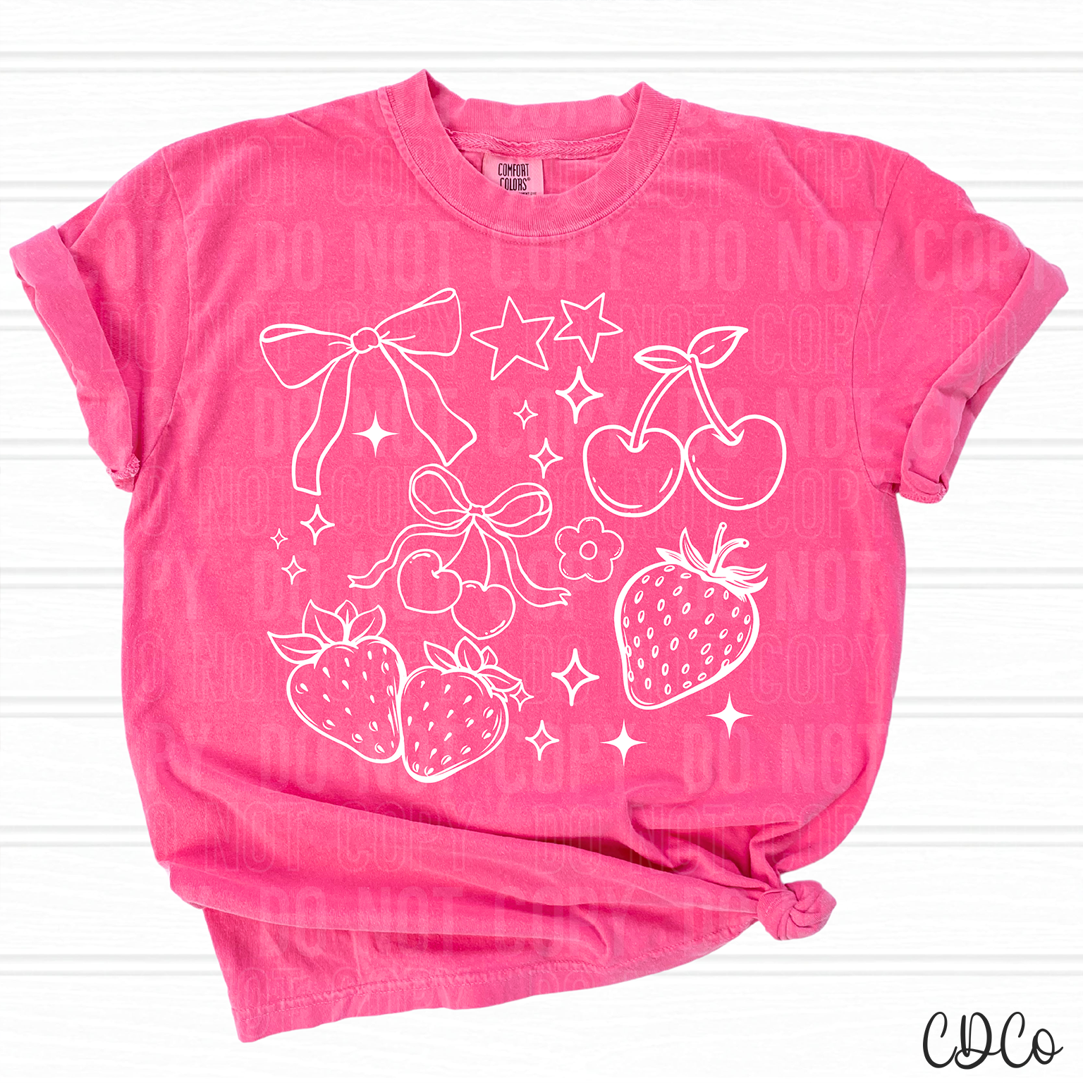 Strawberry Cherry Doodle 6071 DTF