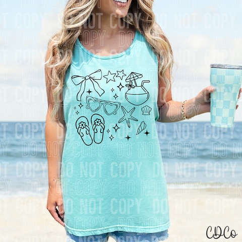 Summer Doodle 6086 DTF