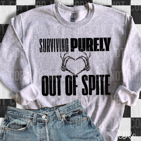 Surviving Purely Out Of Spite 3113 DTF