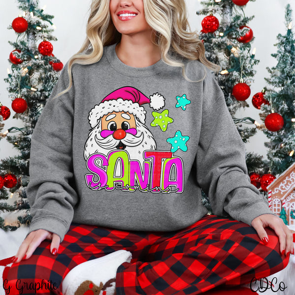Santa is Coming Bright 2232 DTF