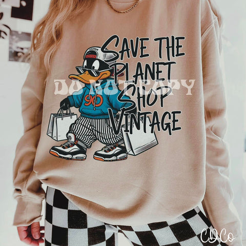 Save the Planet Shop Vintage Duck 3502 DTF