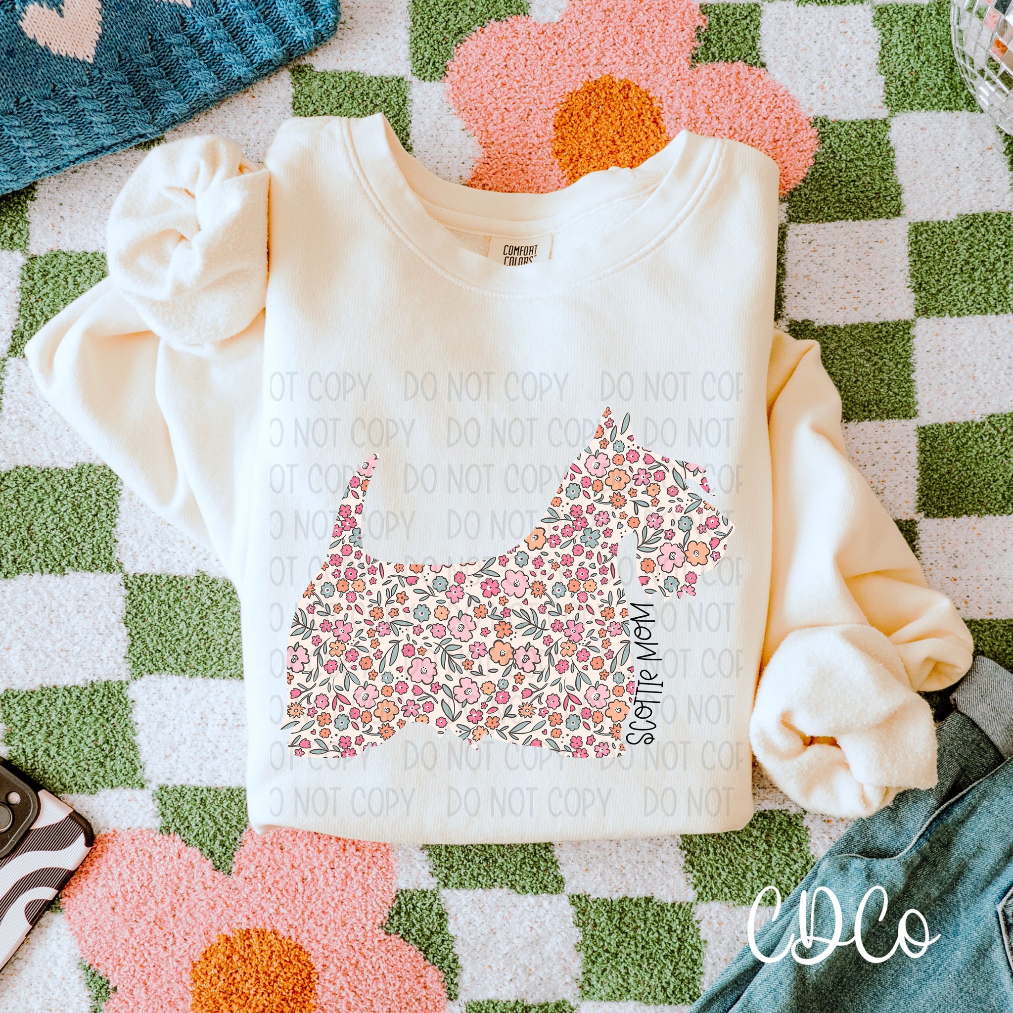Dog Mom Floral 6 of 6 DTF