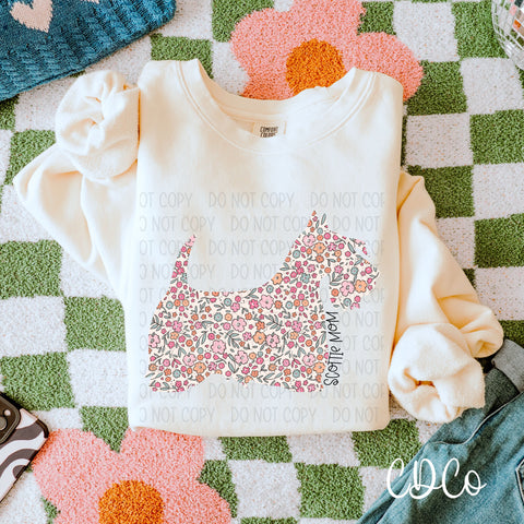 Dog Mom Floral 6 of 6 DTF